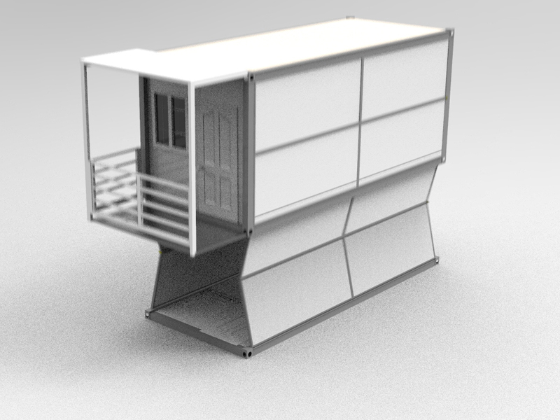 Новейший мобильный двухэтажный складной дом-контейнер Wellcamp, 2020 г., в одной упаковке