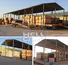 widely steel workshop with brick wall for goods