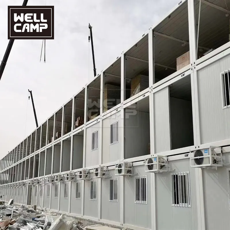 2020 Three Floor Flat Pack Container Accommodation in Qatar