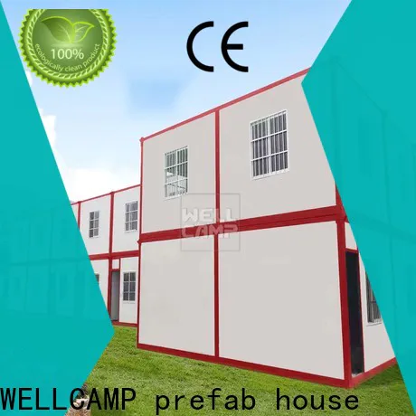 WELLCAMP, WELLCAMP prefab house, WELLCAMP container house two floor prefab container house supplier for goods
