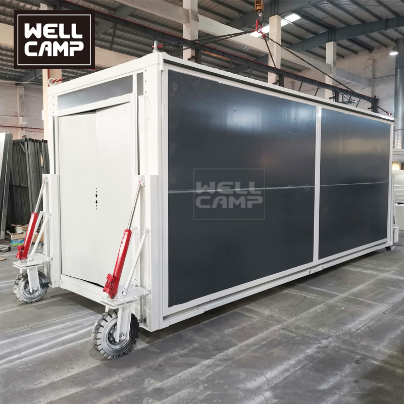 Proyecto de Australia Móvil y portátil Prefabricado Pequeño contenedor expandible Casa sobre ruedas