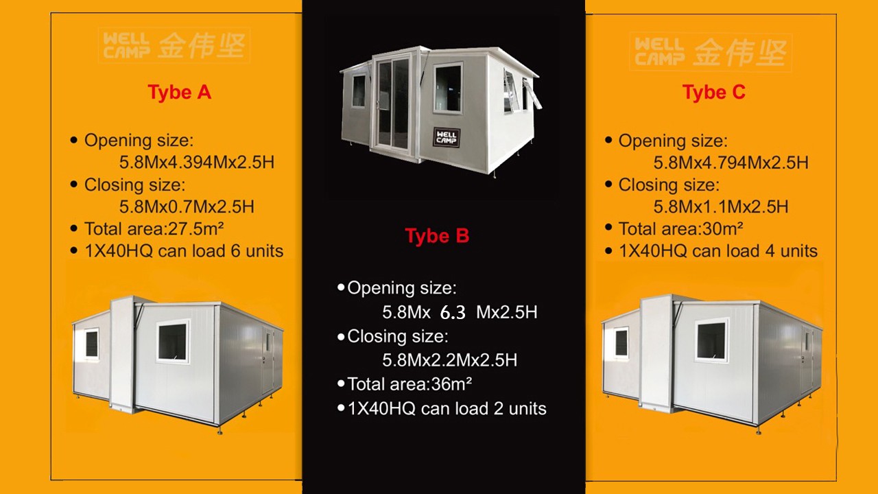 standard container shelter with two bedroom for living-5