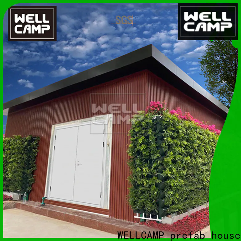 WELLCAMP, WELLCAMP prefab house, WELLCAMP container house modern container homes in garden for resort
