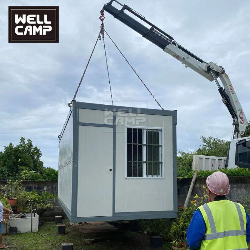 Wellcamp folding container house project in French Ploynesia