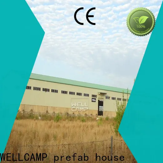 WELLCAMP, WELLCAMP prefab house, WELLCAMP container house widely prefabricated warehouse with brick wall for warehouse