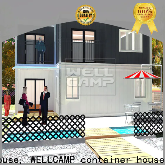 WELLCAMP, WELLCAMP prefab house, WELLCAMP container house china luxury living container villa in garden for hotel