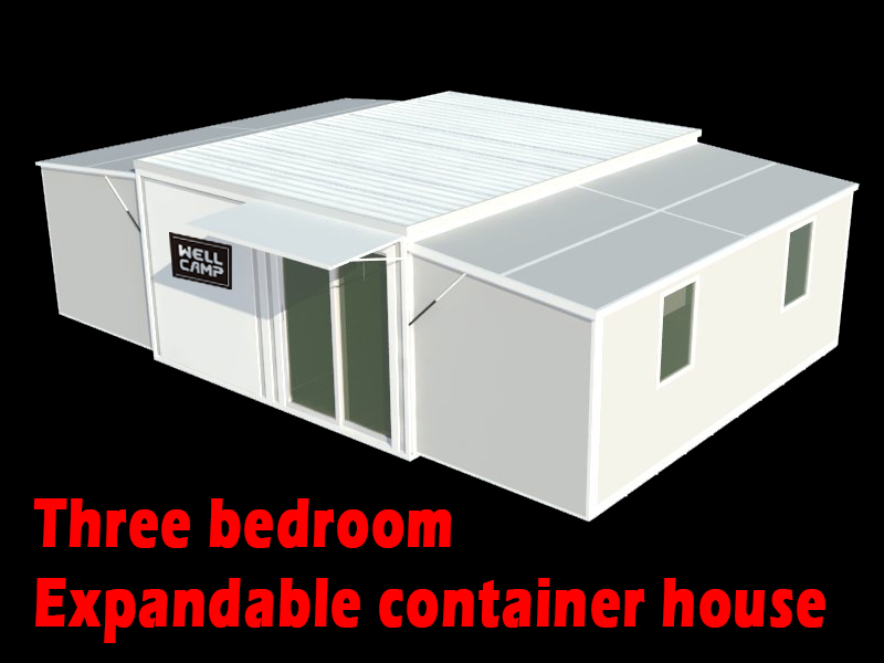 Cheap Portable Prefab Storage House Tiny Movable Three Bedroom Foldable Expandable Container House