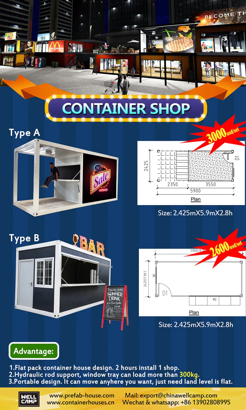 sandwich metal container homes supplier for worker