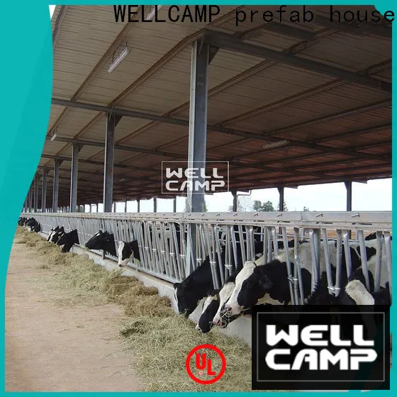 WELLCAMP, WELLCAMP prefab house, WELLCAMP container house steel sheds manufacturer for cow shed