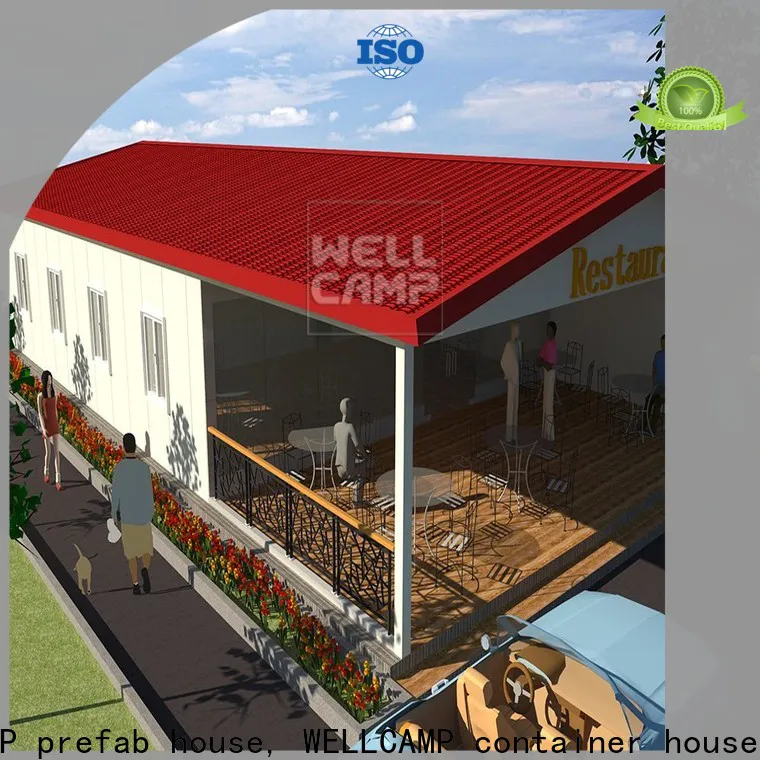 WELLCAMP, WELLCAMP prefab house, WELLCAMP container house modular steel villa house online for restaurant