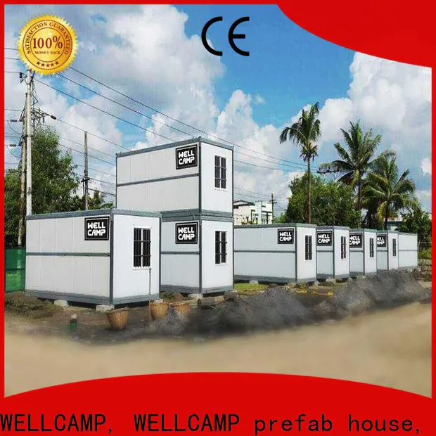 WELLCAMP, WELLCAMP prefab house, WELLCAMP container house sandwich steel container homes supplier for worker