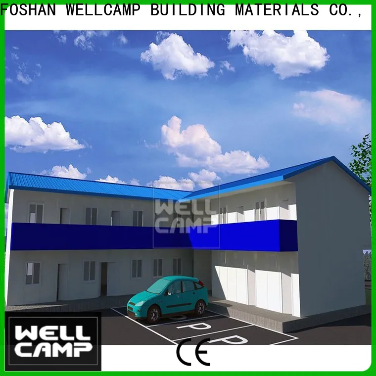 WELLCAMP, WELLCAMP prefab house, WELLCAMP container house three storey prefab house kits classroom for dormitory