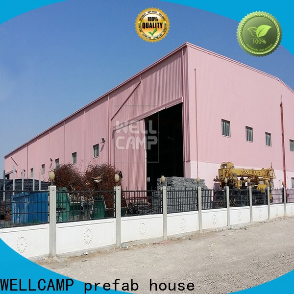 durable prefabricated warehouse with brick wall for warehouse