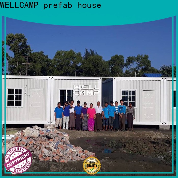 WELLCAMP, WELLCAMP prefab house, WELLCAMP container house corrugated container house for sale online for living