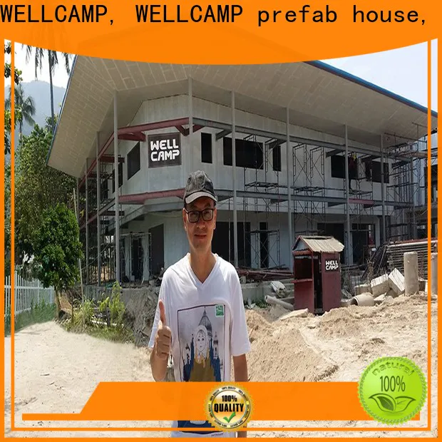 WELLCAMP, WELLCAMP prefab house, WELLCAMP container house class concrete modular house wholesale for restaurant