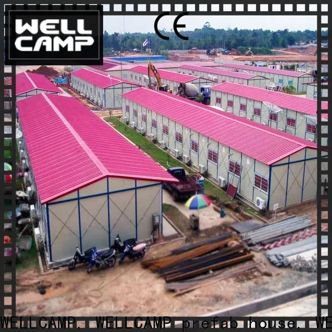 WELLCAMP, WELLCAMP prefab house, WELLCAMP container house steel warehouse with brick wall for warehouse