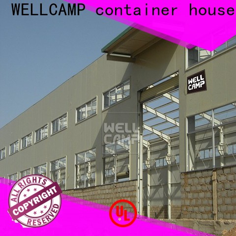 WELLCAMP, WELLCAMP prefab house, WELLCAMP container house large prefabricated warehouse with brick wall