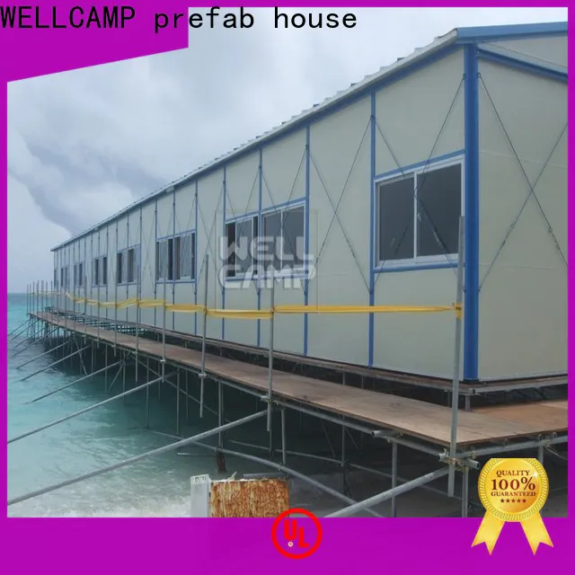 WELLCAMP, WELLCAMP prefab house, WELLCAMP container house low cost prefab guest house on seaside for labour camp