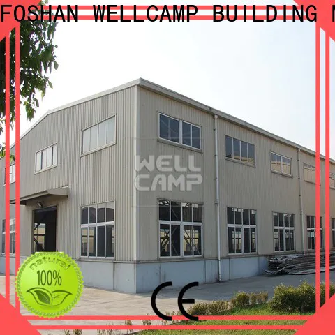 WELLCAMP, WELLCAMP prefab house, WELLCAMP container house economic steel warehouse with brick wall