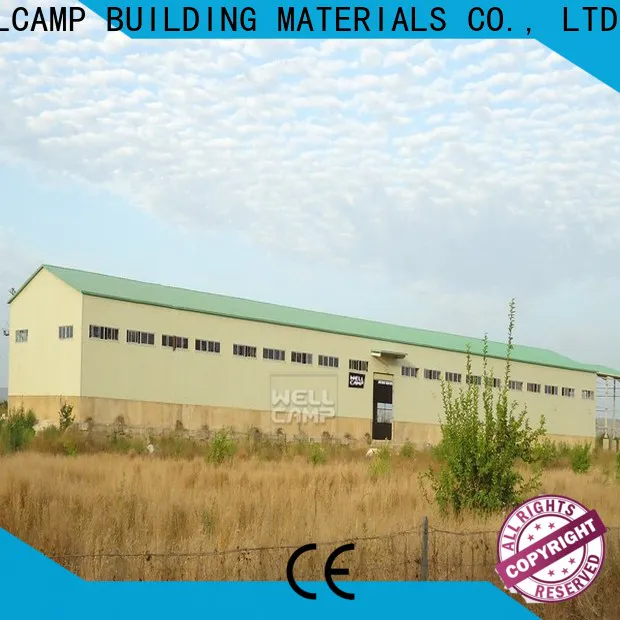 WELLCAMP, WELLCAMP prefab house, WELLCAMP container house frame steel warehouse with brick wall for warehouse