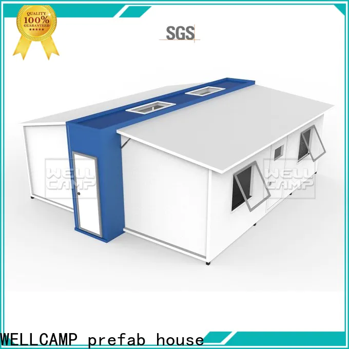 WELLCAMP, WELLCAMP prefab house, WELLCAMP container house expandable container house supplier for dormitory
