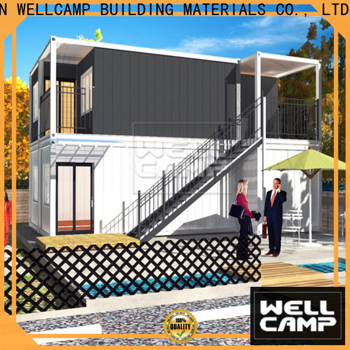 WELLCAMP, WELLCAMP prefab house, WELLCAMP container house shipping crate homes in garden for resort