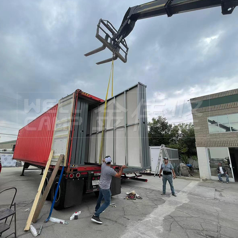 Американский выставочный проект складного контейнерного дома WELLCAMP в Калифорнии