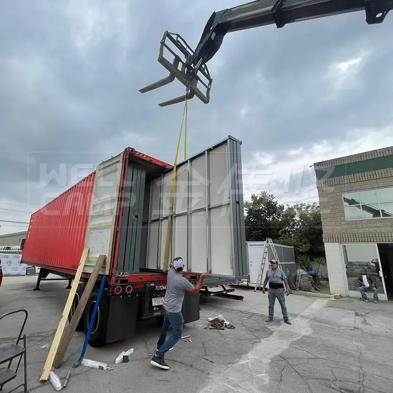 مشروع معرض WELLCAMP Folding Container House الأمريكي في كاليفورنيا