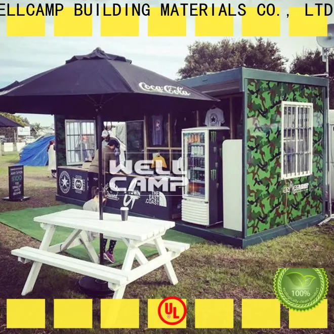 WELLCAMP, WELLCAMP prefab house, WELLCAMP container house expandable custom container homes supplier for worker