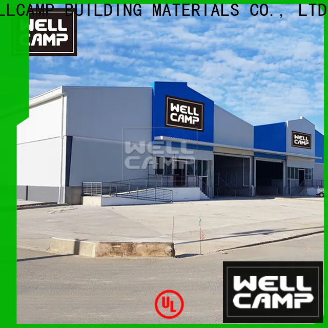 WELLCAMP, WELLCAMP prefab house, WELLCAMP container house frame steel warehouse with brick wall for sale