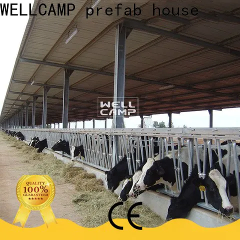 WELLCAMP, WELLCAMP prefab house, WELLCAMP container house panel steel structure fast install for cow shed