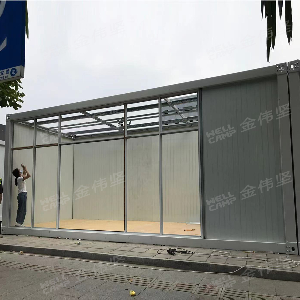 Maison de conteneur préfabriquée amovible extensible modulaire City CBD pour magasin mobile