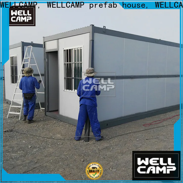 WELLCAMP, WELLCAMP prefab house, WELLCAMP container house prefabricated houses with walkway for office
