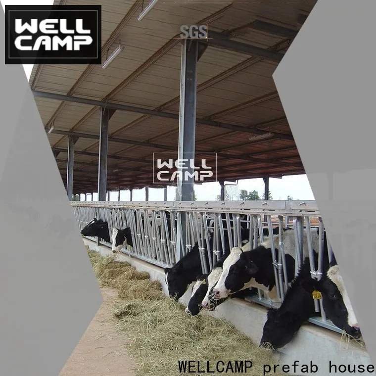 WELLCAMP, WELLCAMP prefab house, WELLCAMP container house panel steel structure maker for cow shed