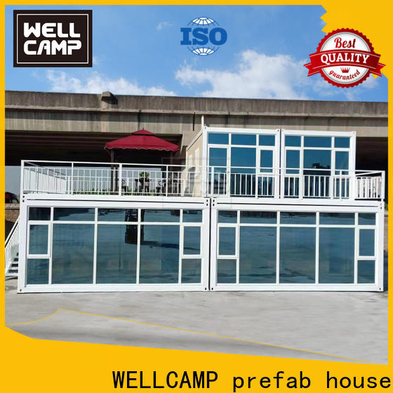 WELLCAMP, WELLCAMP prefab house, WELLCAMP container house containerhomes in garden for resort