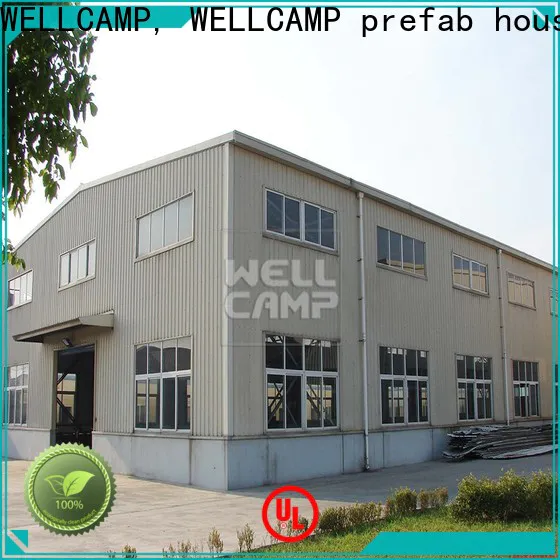 WELLCAMP, WELLCAMP prefab house, WELLCAMP container house prefabricated warehouse with brick wall for chicken shed