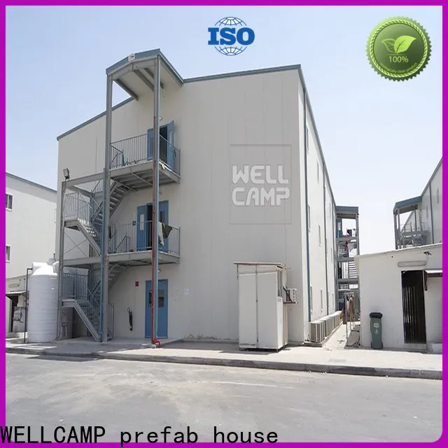 WELLCAMP, WELLCAMP prefab house, WELLCAMP container house fireproof prefab container homes classroom for labour camp