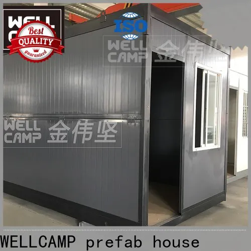standard container house with walkway for dormitory