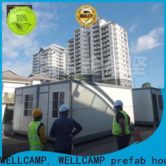 WELLCAMP, WELLCAMP prefab house, WELLCAMP container house sandwich steel container homes maker for sale