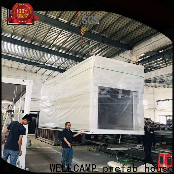 WELLCAMP, WELLCAMP prefab house, WELLCAMP container house two floor prefab house china with walkway for apartment