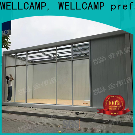 WELLCAMP, WELLCAMP prefab house, WELLCAMP container house fast install detachable container house with walkway for dormitory