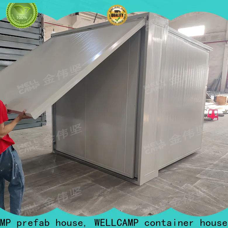 WELLCAMP, WELLCAMP prefab house, WELLCAMP container house easy install container shelter with two bedroom for apartment