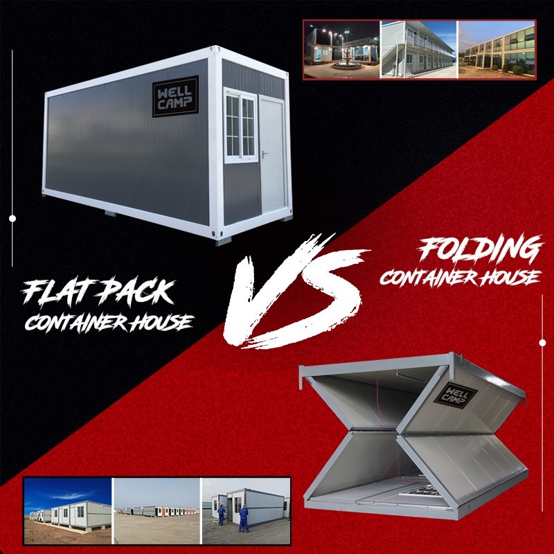 Folding Container House Vs Flat Pack Container House