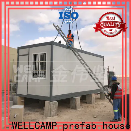 WELLCAMP, WELLCAMP prefab house, WELLCAMP container house detachable container house with walkway for office