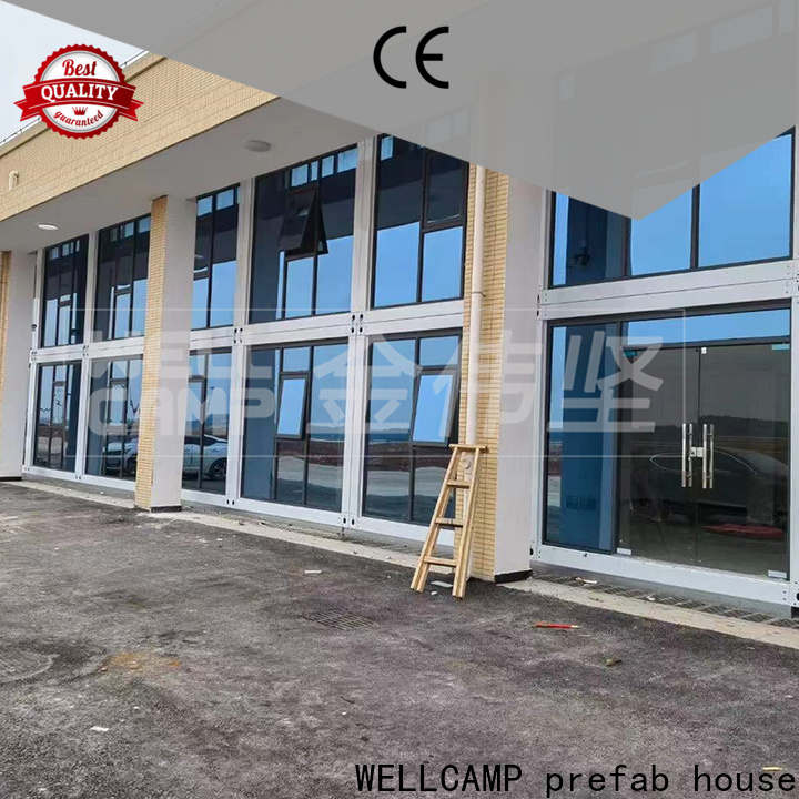 WELLCAMP, WELLCAMP prefab house, WELLCAMP container house detachable prefabricated houses with walkway for apartment