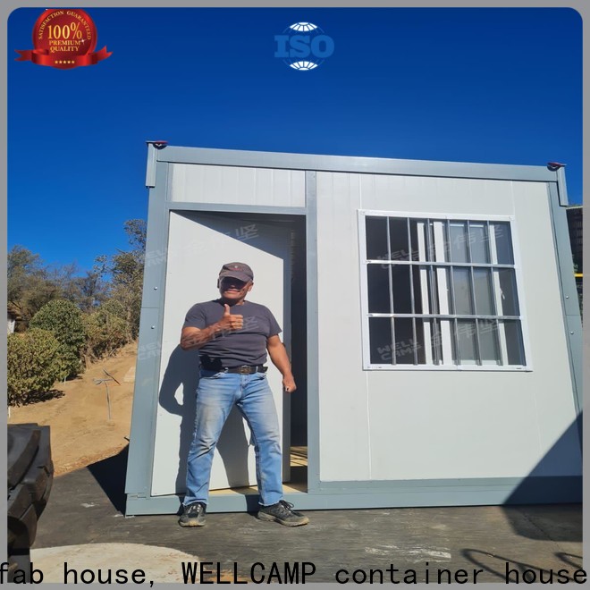 detachable prefabricated houses with walkway for sale WELLCAMP