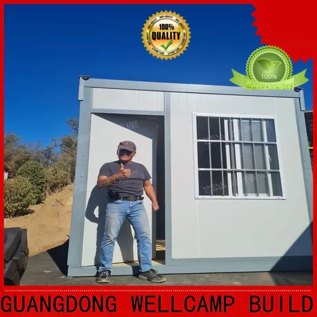 WELLCAMP, WELLCAMP prefab house, WELLCAMP container house standard container house with walkway for living