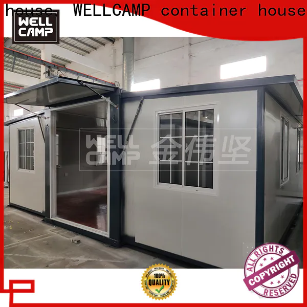 WELLCAMP, WELLCAMP prefab house, WELLCAMP container house standard container house with walkway for dormitory