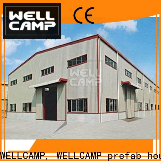 WELLCAMP, WELLCAMP prefab house, WELLCAMP container house durable prefabricated warehouse with brick wall