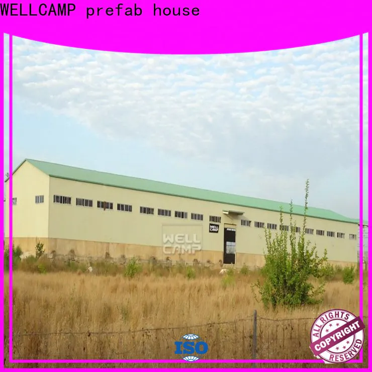 WELLCAMP, WELLCAMP prefab house, WELLCAMP container house sandwich steel workshop with brick wall